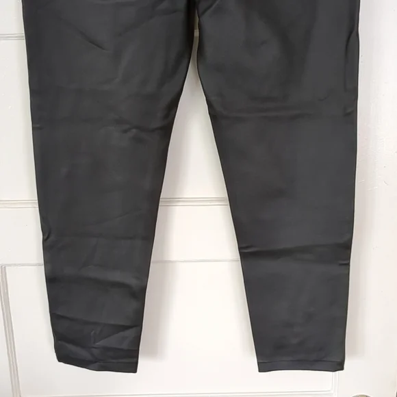 Betabrand Faux Leather Pants Medium Black 31X25 - Picture 9 of 14
